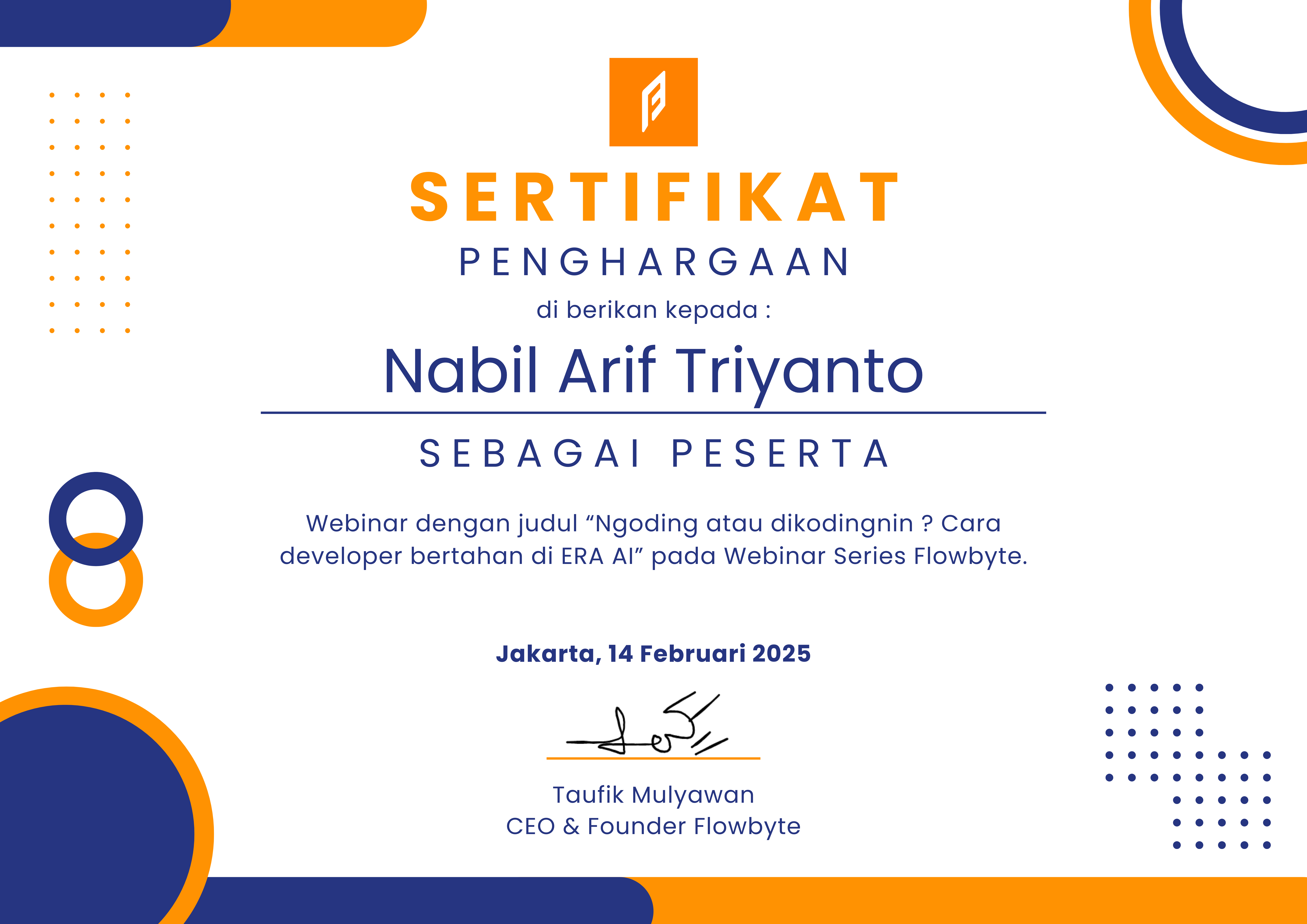 Certificate 1
